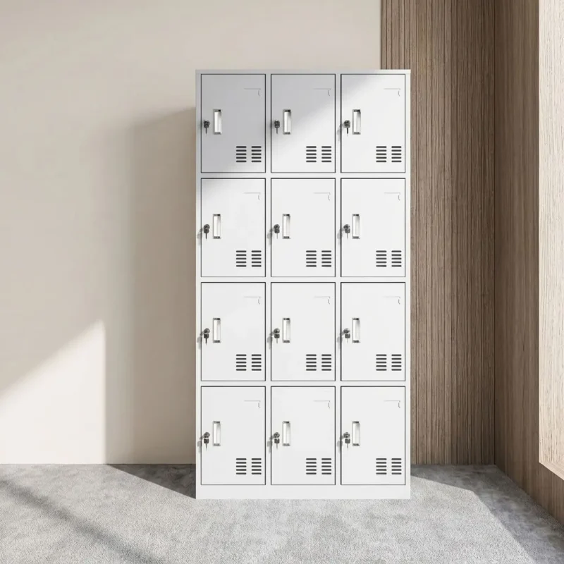 Steel 12 Locker File Cabinet
