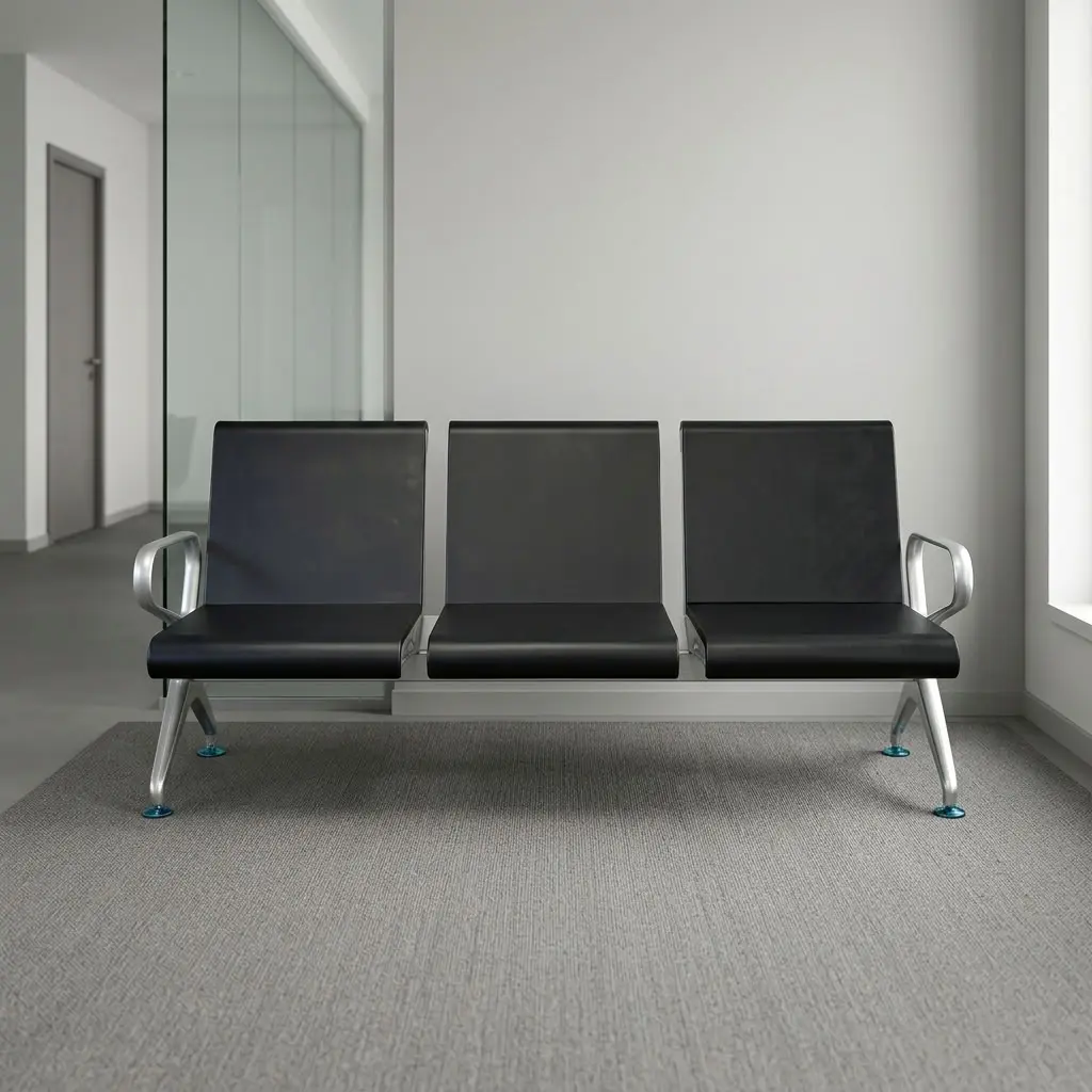 Executive 3 Seater Waiting Bench Create a professional reception area with an Executive 3 Seater Waiting Bench designed for offices, reception areas, clinics, hotels, institutions, and business spaces. Its three-seat design provides seating for visitors while creating an organized environment. Moreover, its executive appearance complements office furniture. Three-Seater Seating The three-seat configuration provides shared seating for visitors, clients, guests, and employees. Therefore, it suits reception areas where several people need seating. Executive Appearance The executive design adds a polished touch to professional interiors. In addition, the bench can complement reception desks, office tables, coffee tables, filing cabinets, and other workplace furniture. Comfortable Waiting Area Use the bench for visitors waiting for appointments, meetings, consultations, or services. Furthermore, its seating arrangement helps create a welcoming environment for guests. Versatile Workplace Use Place this waiting bench in corporate offices, hospitals, clinics, schools, hotels, banks, institutions, and administrative departments. Whether furnishing a reception area or updating seating, it provides a flexible solution. Organized Reception Seating A three-seater bench helps keep visitor seating arranged in one unit. As a result, it can support efficient space planning while maintaining clear pathways around reception and waiting areas. Space-Efficient Design The linked seating arrangement provides three seats without requiring separate chairs. Moreover, this configuration helps create a neat layout where available floor space needs planning. Easy Furniture Coordination Pair the bench with reception desks, coffee tables, visitor chairs, filing cabinets, storage units, and office furniture. Therefore, it can become part of a coordinated and professional interior. Ideal for Kenyan Businesses For businesses and institutions in Nairobi and across Kenya, the Executive 3 Seater Waiting Bench offers visitor seating. Its three-seat configuration, executive appearance, organized design, and versatile application make it suitable for reception areas seeking functional seating for clients, guests, patients, and visitors during daily operations.